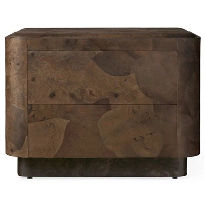 میز کنار تخت چوبی